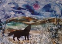 Fantasy - Call Of The Wolf - Encaustic Wax